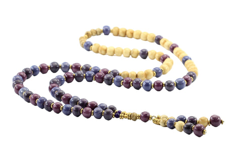 Madras Bead Necklace By Claycult Necklace Claycult Purple Moon