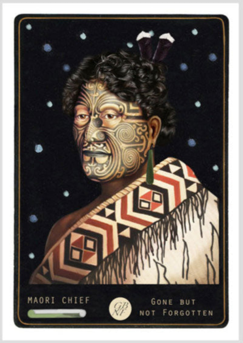 Maori Chief - Art Print Art Print Marika Jones