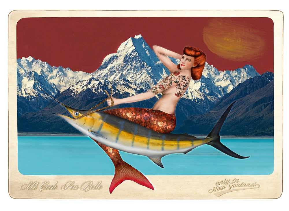 Mt Cook Seabelle Print - Marika Jones - Design Withdrawals