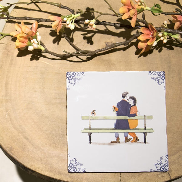 On A Sunday Morning Ceramic Tile Tile Storytiles