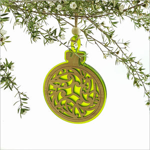 Hanging Ornament - Kowhaiwhai Circle