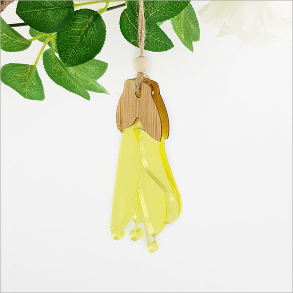 Hanging Ornament - Kowhai Hanging Ornament Crystal Ashley
