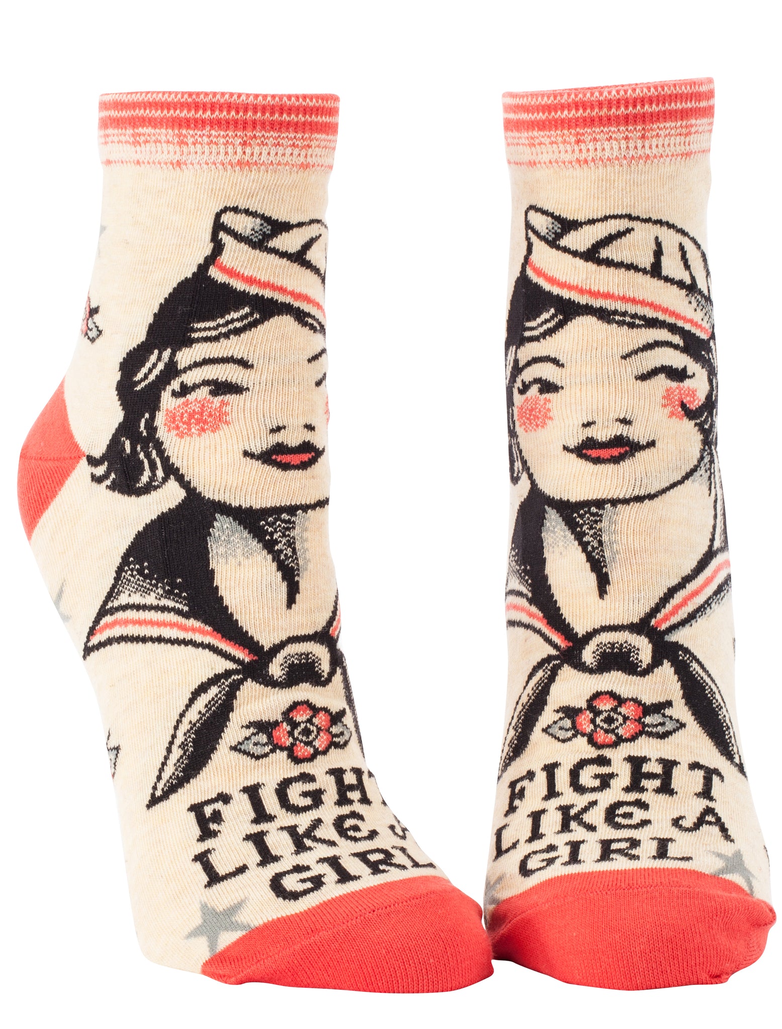 Fight Like A Girl Ankle Socks