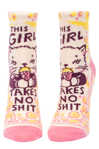 Girl Takes No Shit Ankle Socks