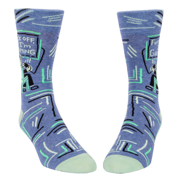 Fuck Off, I'm Gaming Men's Socks Socks BlueQ
