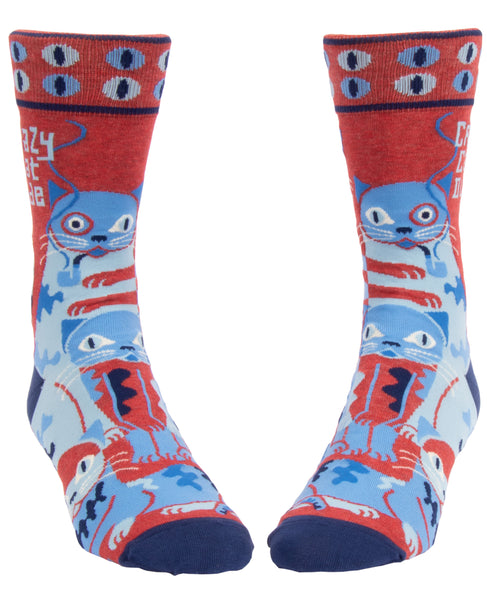 Crazy Cat Dude Men's Socks