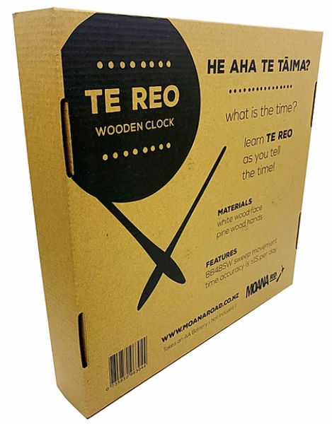 Wood Clock - Te Reo