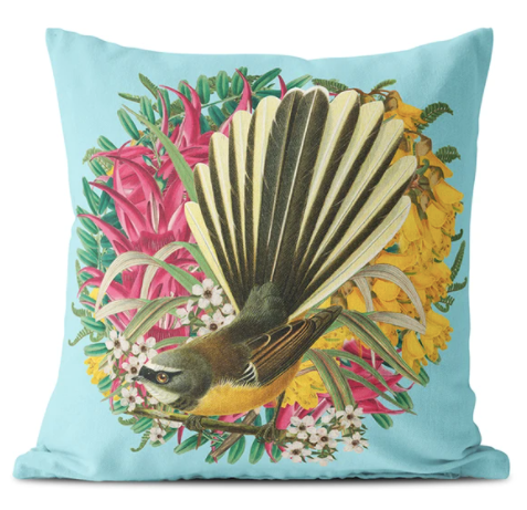 Botanical Fantail Cushion Cover Cushion 100% NZ