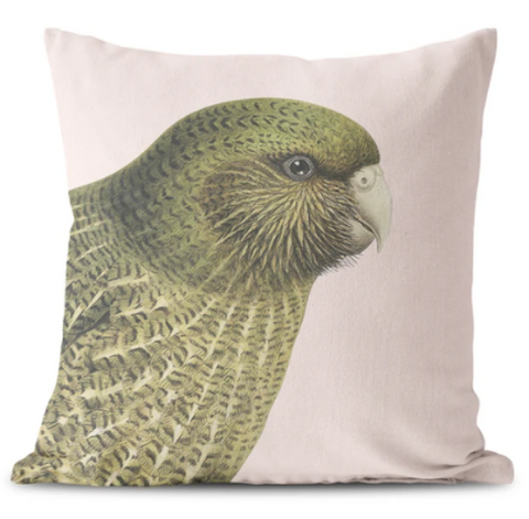 Hushed Bird Kakapo Cushion Cover Cushion 100% NZ