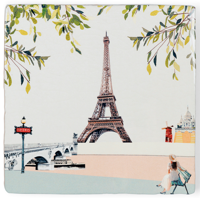 Paris I Love You Ceramic Tile