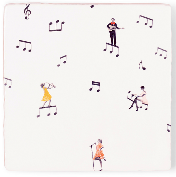 There's Music in the Air Ceramic Tile