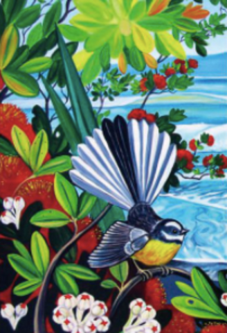 Tea Towel - Fantail Beach Tea Towel AM Trading