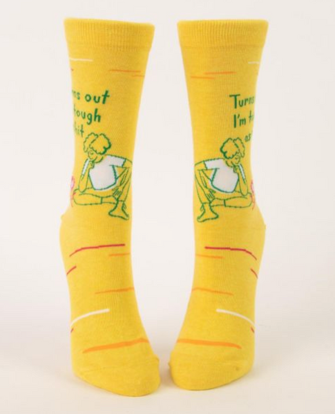 Turns Out I'm Tough as Shit Crew Socks