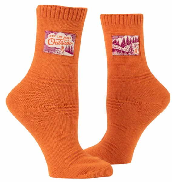 Get The Hell Outside TAG Socks Socks BlueQ