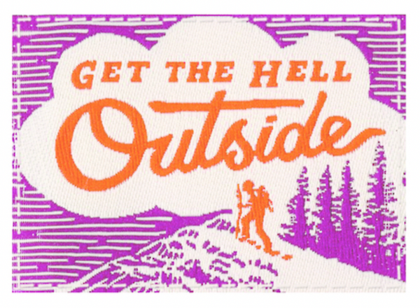 Get The Hell Outside TAG Socks Socks BlueQ