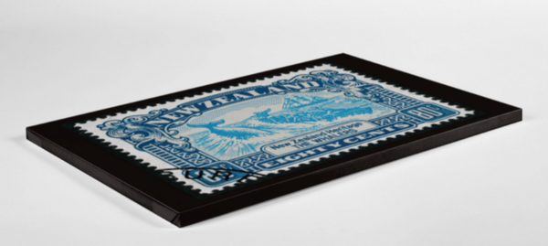Canvas Print - 80c Whalers New Zealand Stamp Canvas Print Design Withdrawals