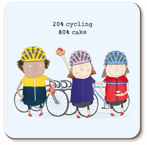 Rosie Made A Thing Coaster - Cycling Cake Girl