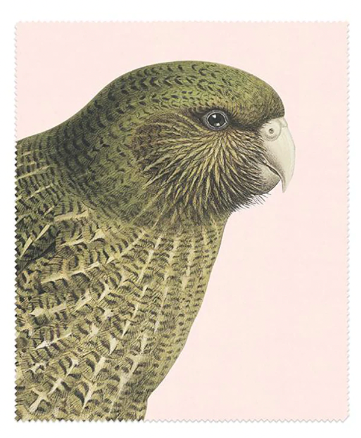 Hushed Native Bird Lens Cloth - Kakapo