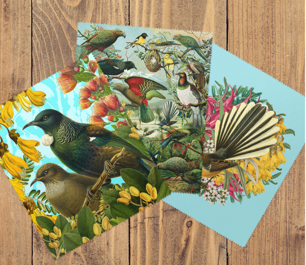 Botanical Native Bird Lens Cloth - Native