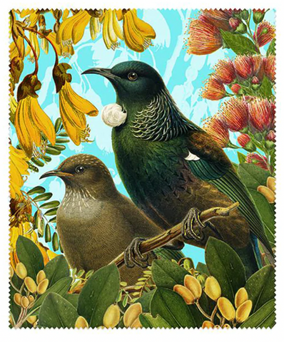 Botanical Native Bird Lens Cloth - Tui