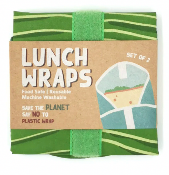 Lunch Wraps - Banana and Monstera Leaf