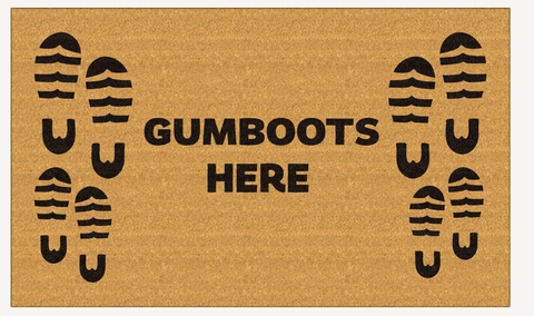 Coir Doormat - Gumboots Mat Moana Road