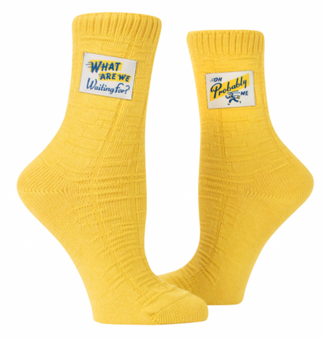What are we waiting for TAG Socks Socks BlueQ
