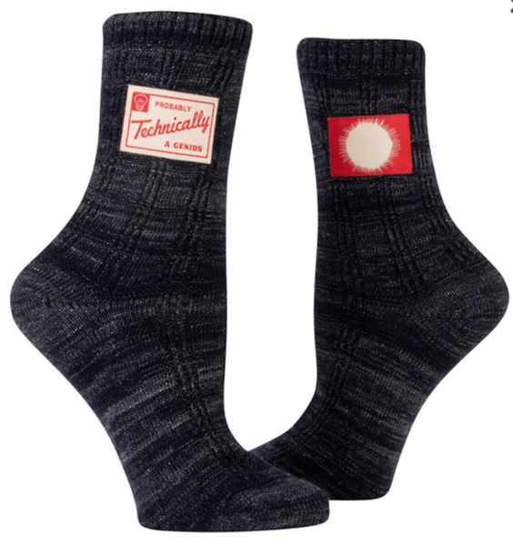 Probably A Genius TAG Socks Socks BlueQ