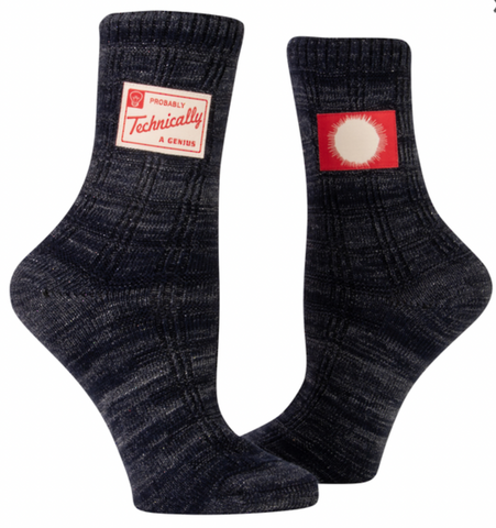 Probably A Genius TAG Socks Socks BlueQ