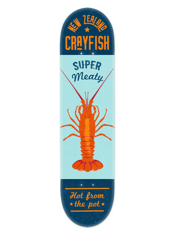 NZ Seafood Crayfish - Skate Deck Skate Deck 100% NZ