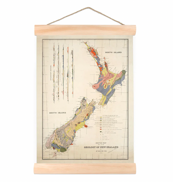 Geology of New Zealand - Wall Chart