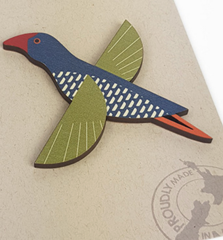 Magnet - Folk Pukeko Fridge Magnet Crystal Ashley