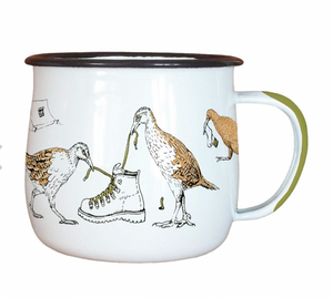 Birds Enamel Mug Mug Wolfkamp & Stone