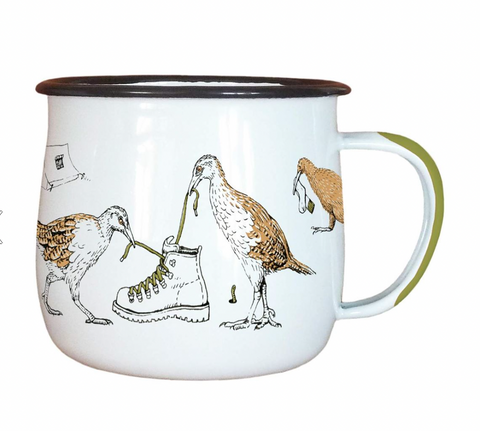 Birds Enamel Mug Mug Wolfkamp & Stone