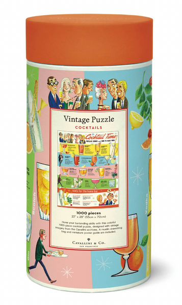Cocktails 1000 Pce - Vintage Puzzle Puzzle Cavallini & Co