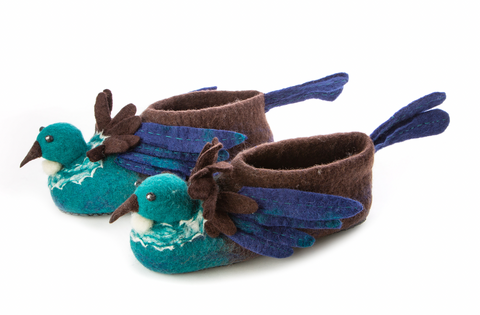 Tui Hand Felted Woollen Slippers
