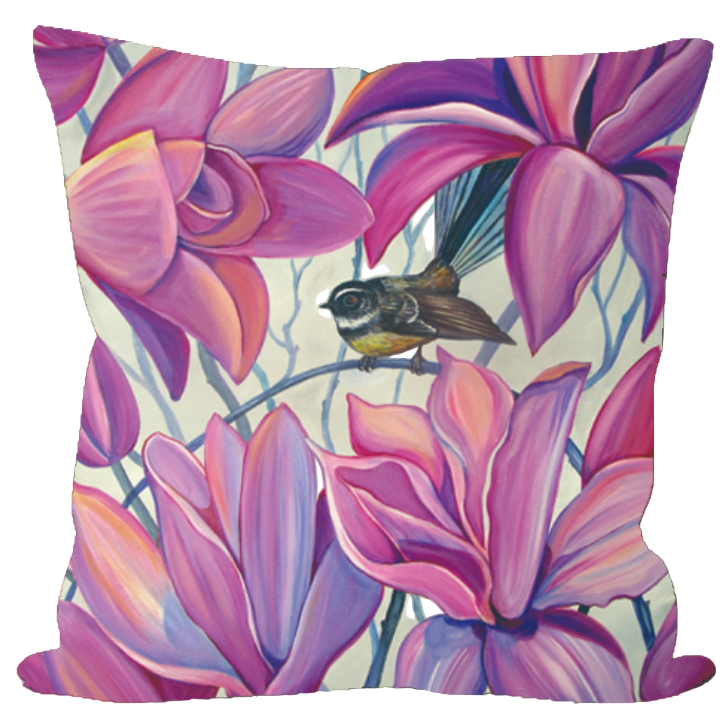 Cushion Cover - Fantail Magnolia Cushion AM Trading