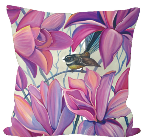 Cushion Cover - Fantail Magnolia Cushion AM Trading