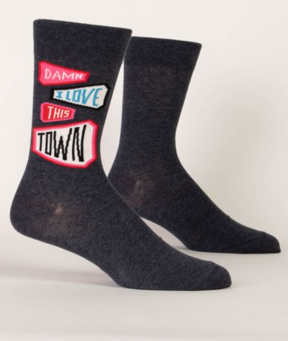 Damn I Love This Town Men's Socks.