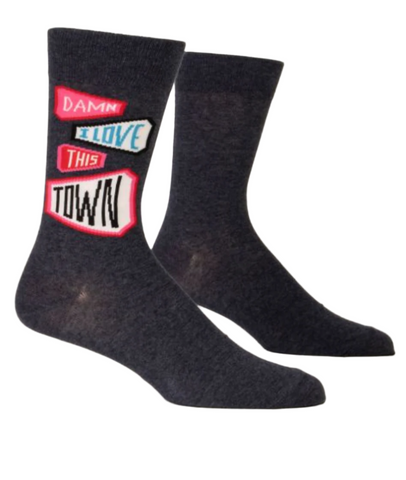 Damn I Love This Town Men's Socks.