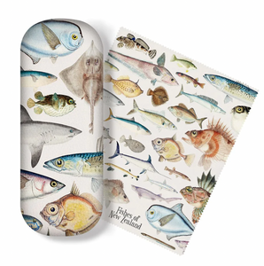 Glasses Case and Lens Cloth Set - Fishes of NZ