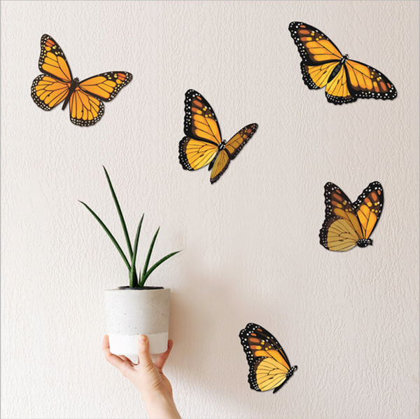 Monarch Butterfly Wall Set Wall Art Crystal Ashley
