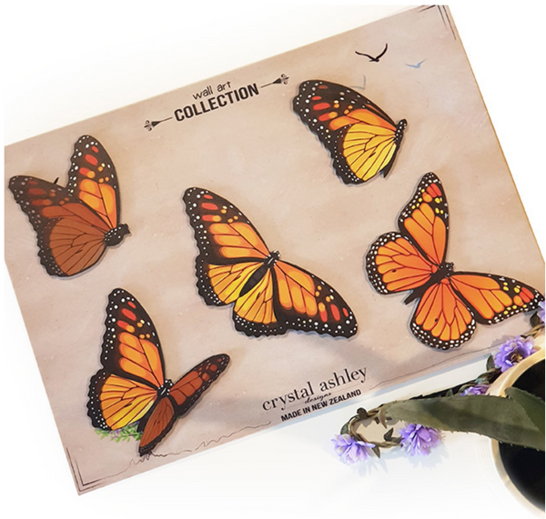 Monarch Butterfly Wall Set