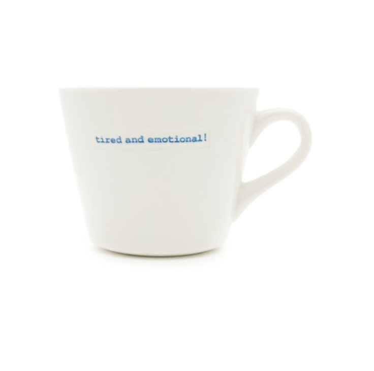Porcelain 350ml Mug - Tired and Emotional Mug Keith Brymer Jones
