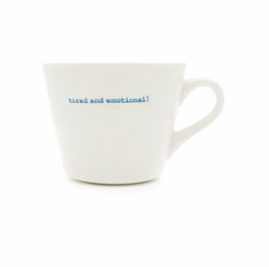 Porcelain 350ml Mug - Tired and Emotional Mug Keith Brymer Jones