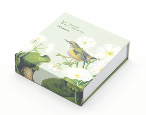 Birds and Botanicals of NZ Box of 6 Coasters Coaster 100% NZ