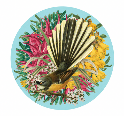 Botanical Fantail Art Spots (Decal)