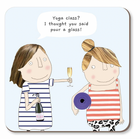 Rosie Made A Thing Coaster -  Yoga Class