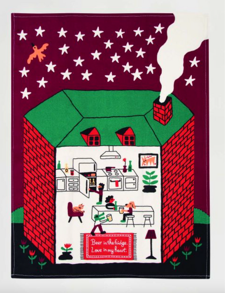 Beer in the Fridge - Tea Towel