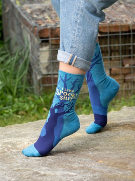 I Like Spooky Shit Crew Socks